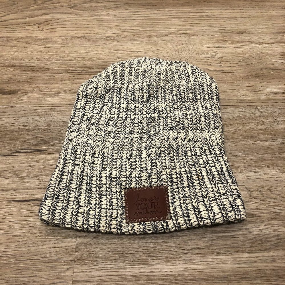 Love Your Melon Blue/White Speckled Beanie